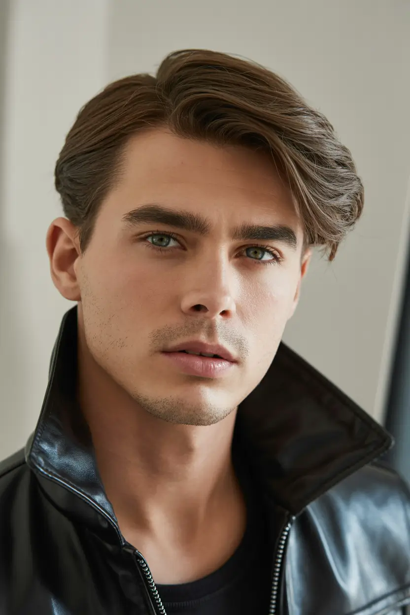 Haircuts Winter 2025–2026 Ideas for Men Side-Swept Volume
