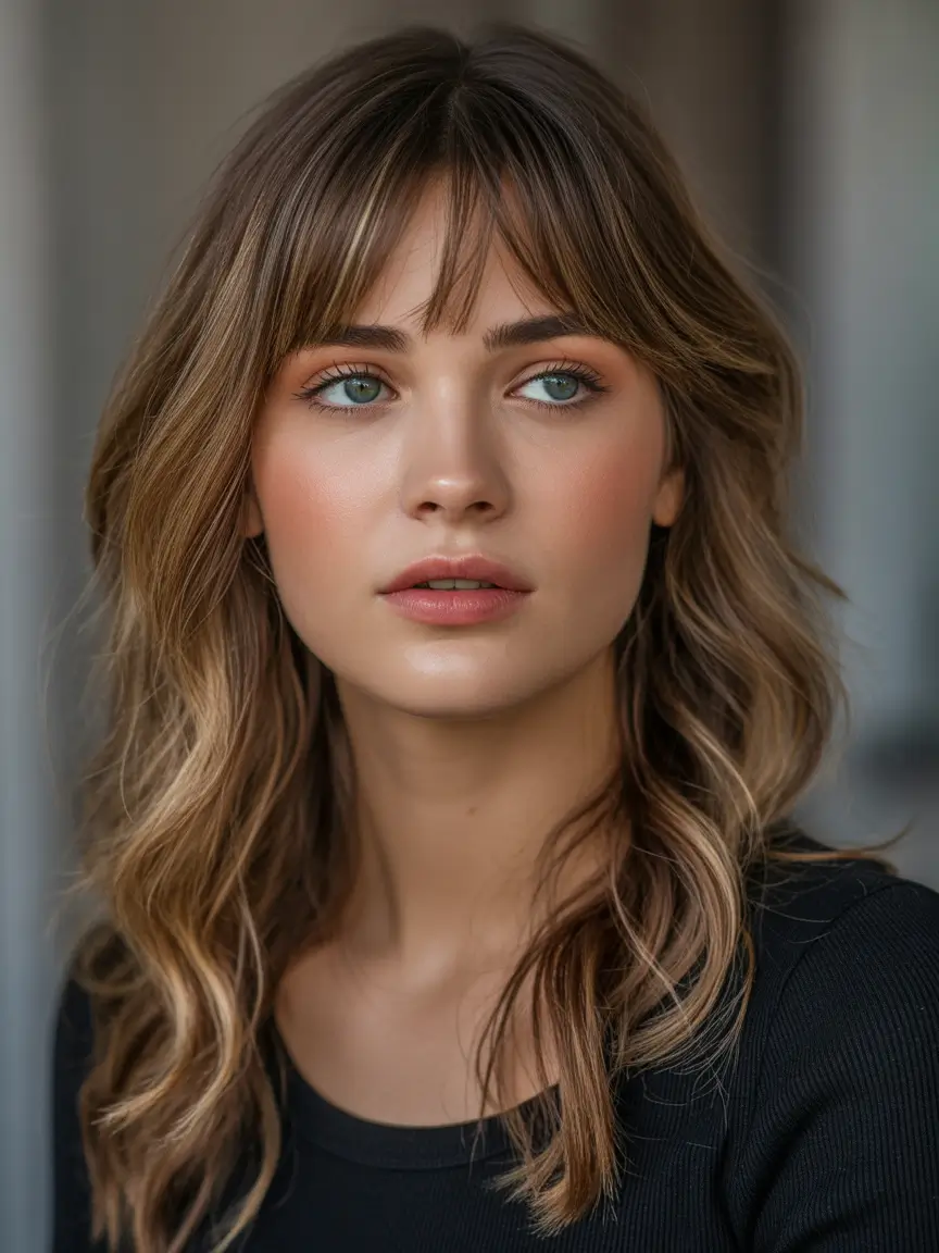 Highlighted Hair Colors for Winter 2025–2026 Brunette Waves