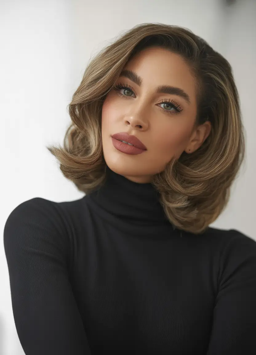 Modern Winter Haircuts Guide 2025–2026 Polished Layers with Side Part