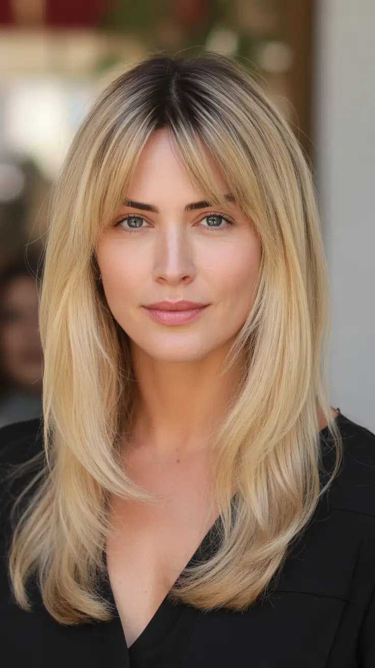 Modern Winter Haircuts Guide 2025–2026 Blonde Curtain Layers