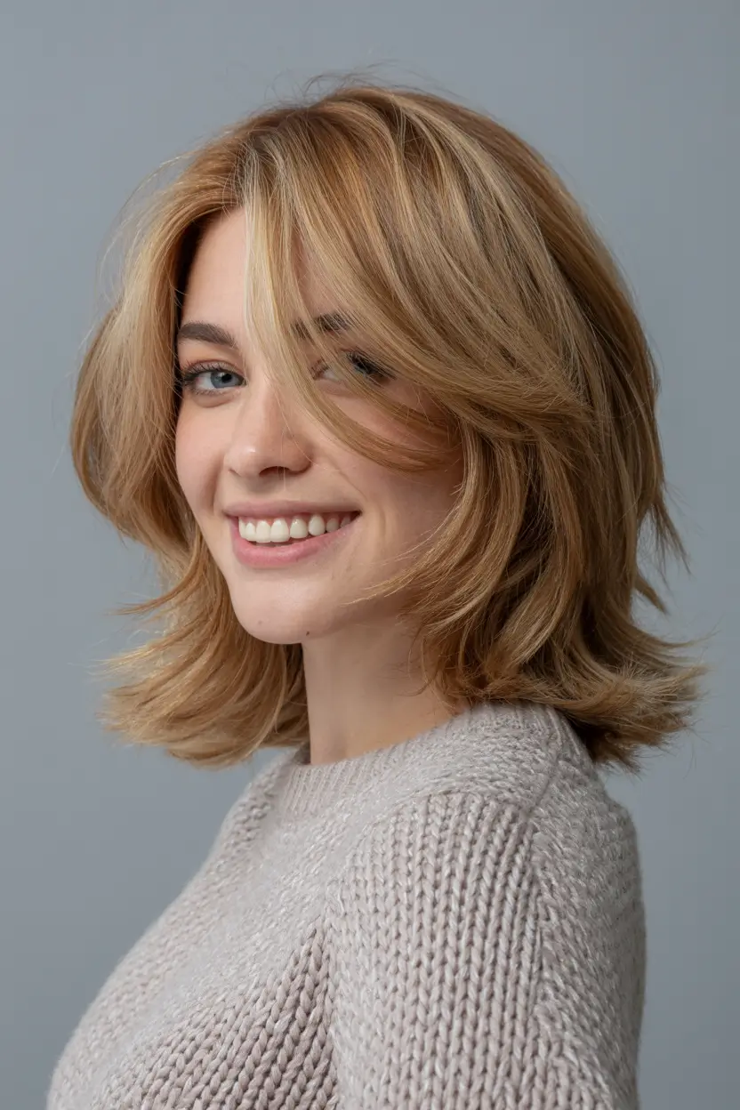 Modern Winter Haircuts Guide 2025–2026 Golden Tousled Bob