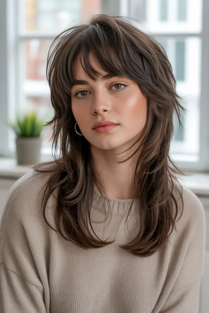 Modern Winter Haircuts Guide 2025–2026 Long Layered Wolf Mullet