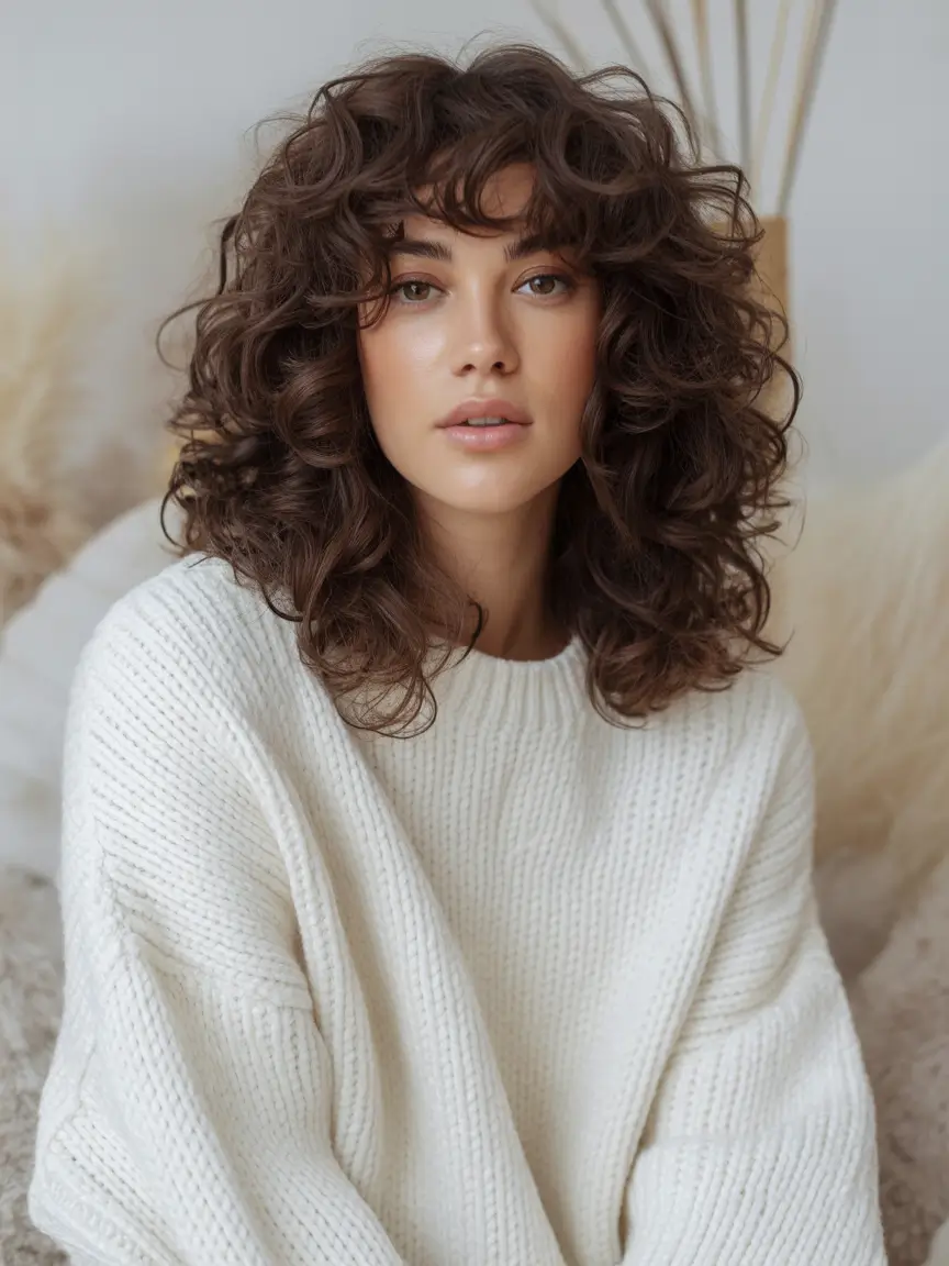 Modern Winter Haircuts Guide 2025–2026 Curly Wolf Cut
