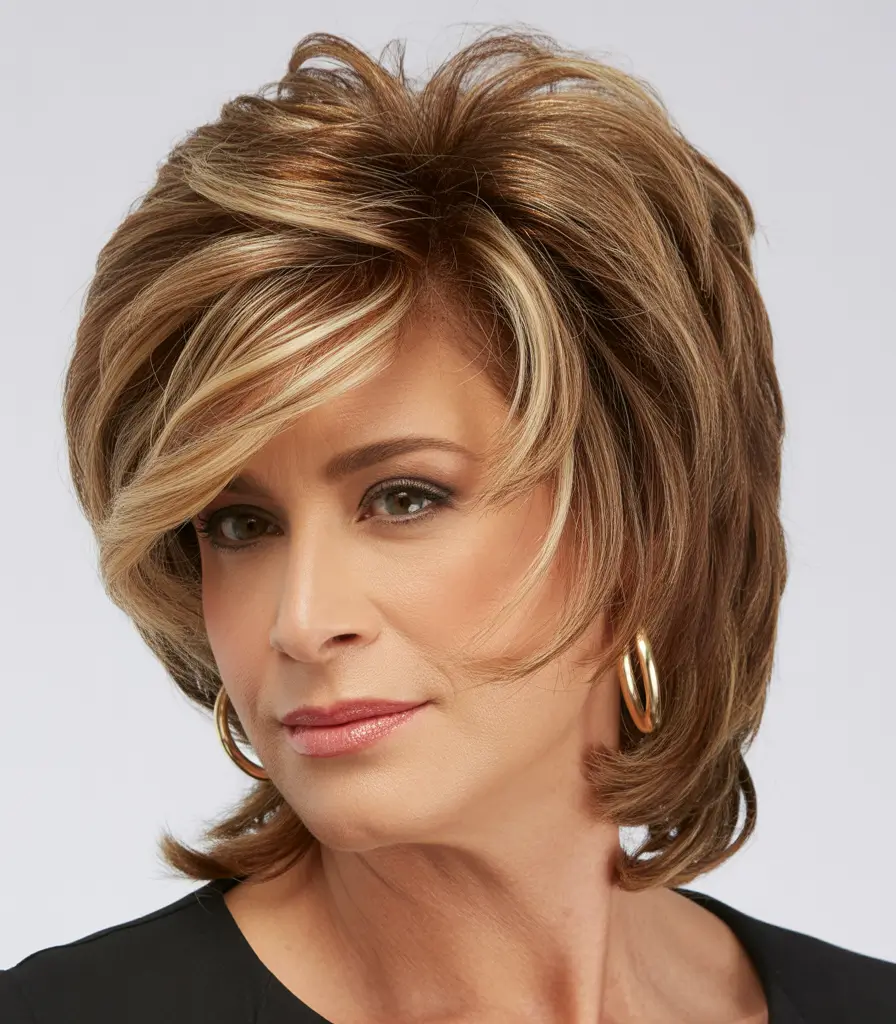 Winter 2025–2026 Haircuts and Colors for Women Over 50 Layered Bronde Perfection
