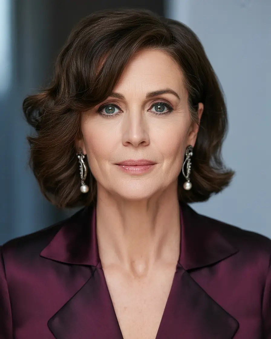 Winter 2025–2026 Haircuts and Colors for Women Over 60 Elegant Chocolate Waves