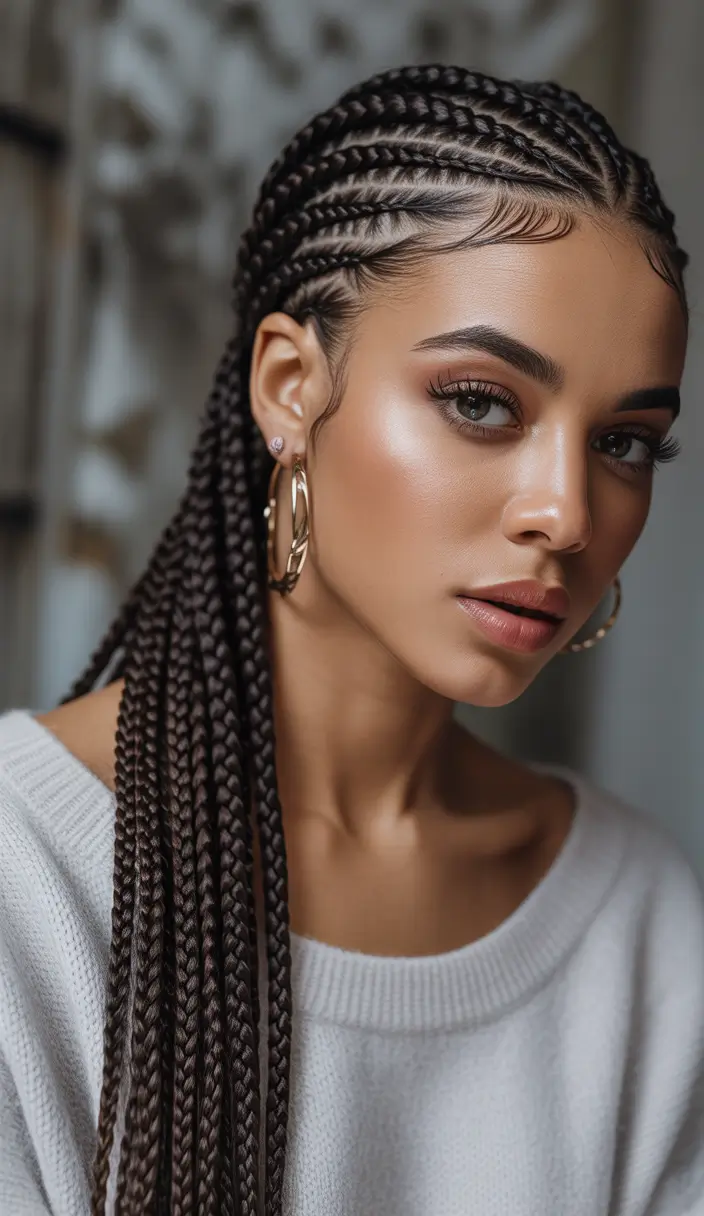 cornrows Neat Cornrows with Length