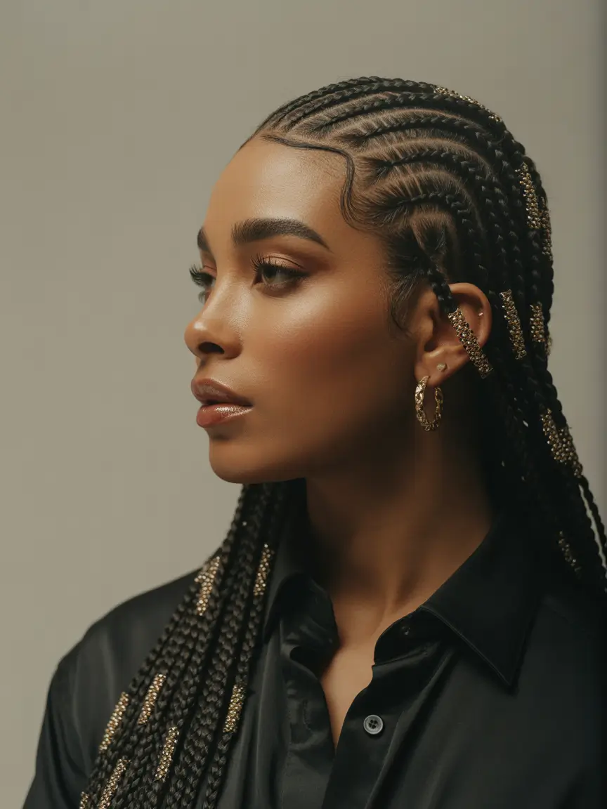 braids Golden-Threaded Braids