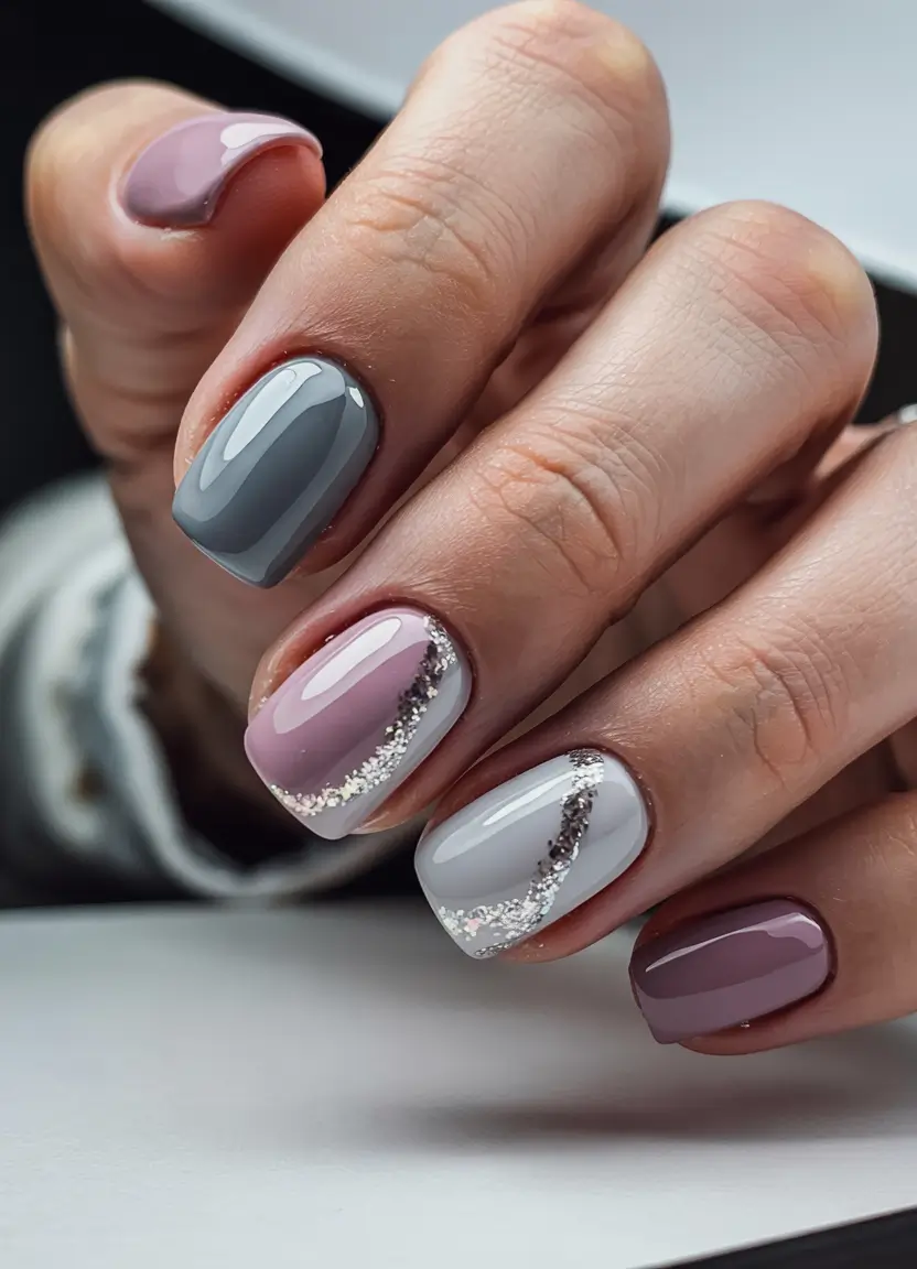 Winter 2025–2026 Nails Ideas Muted Winter Harmony