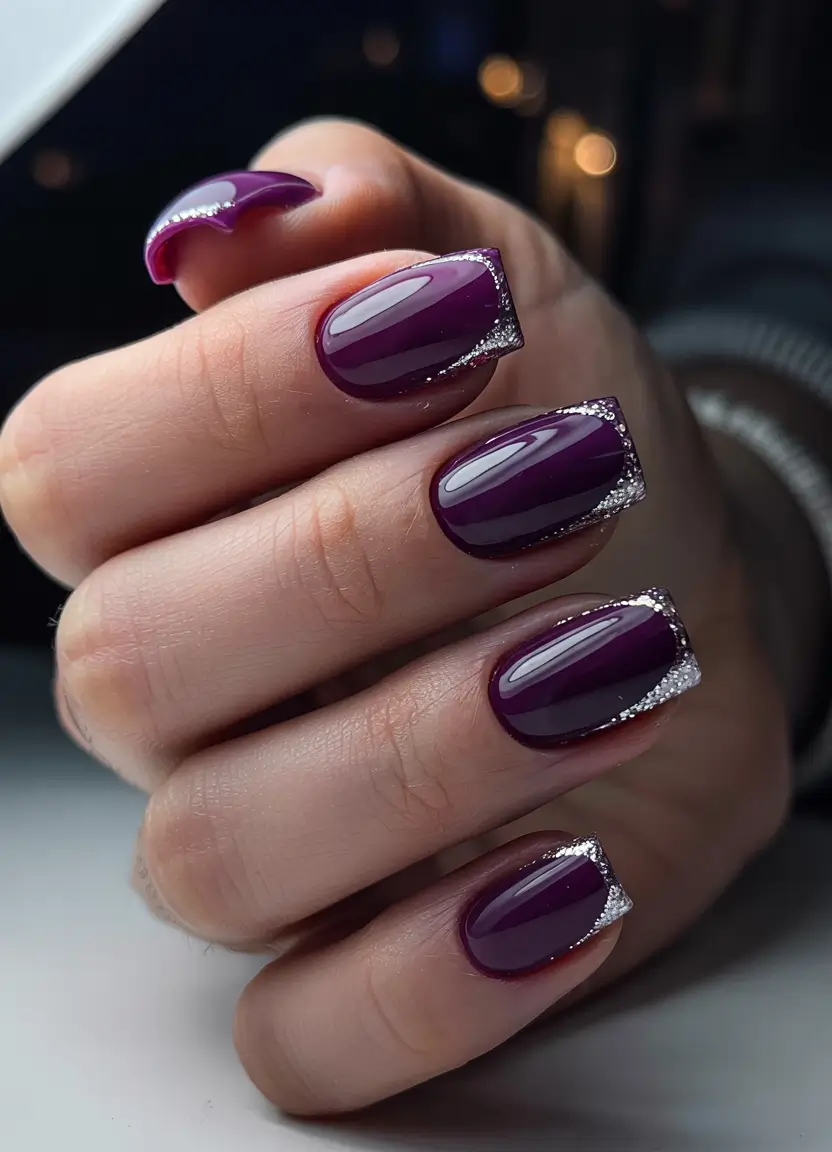 Winter 2025–2026 Nails Ideas Royal Plum Elegance