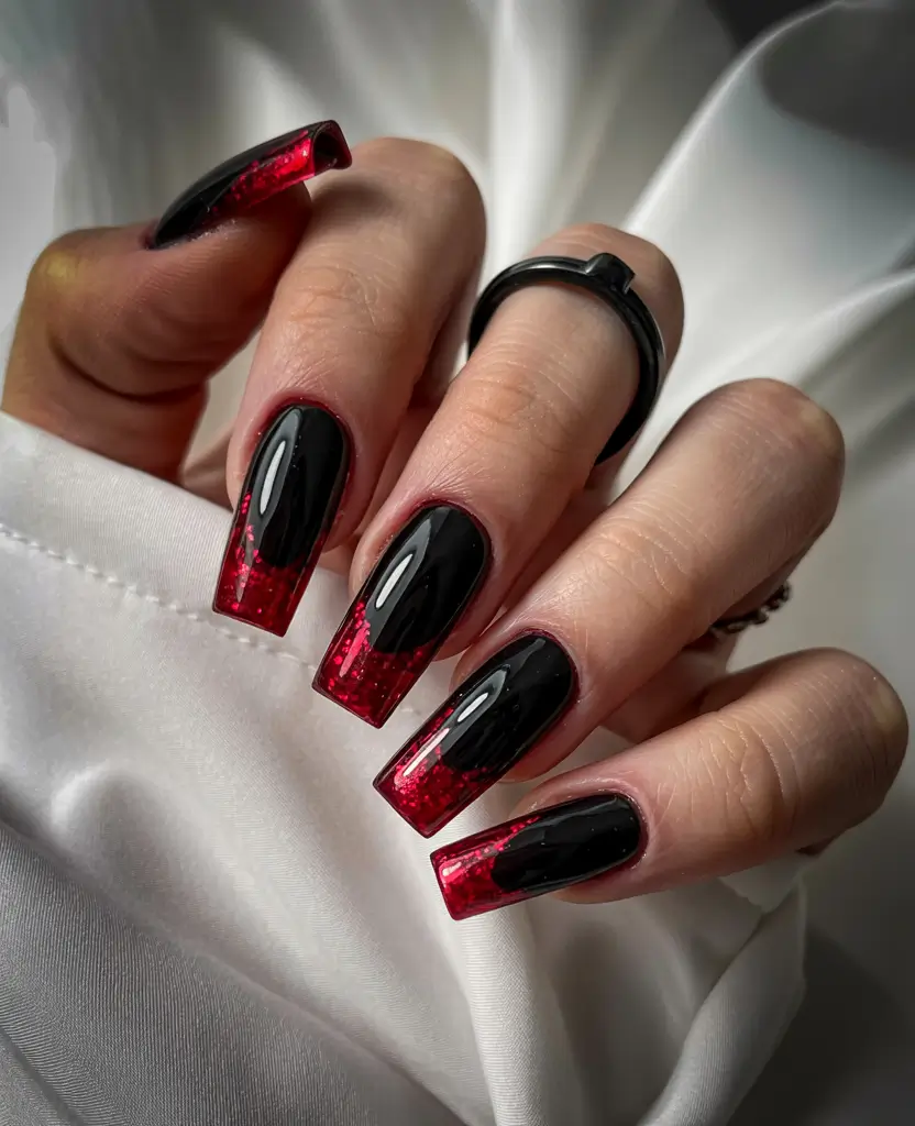 Winter 2025–2026 Nails Ideas Crimson Eclipse