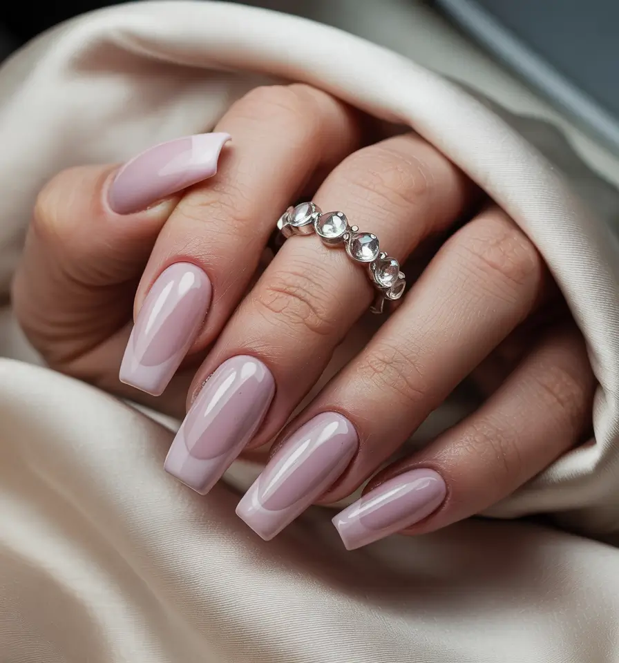 Winter 2025–2026 Nails Ideas Soft Satin French