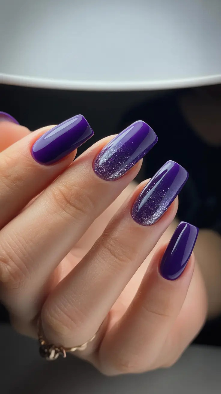 Winter-Gel-Nails-Ideas-2025-2026 Lavender-Spark-Fade