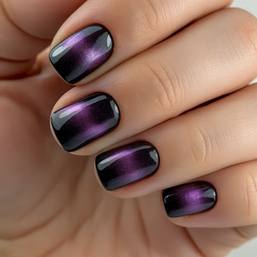 Winter-Gel-Nails-Ideas-2025-2026 Amethyst-Cat-Eye
