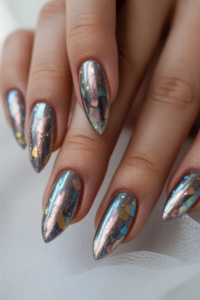 Winter-Gel-Nails-Ideas-2025-2026 Frozen-Mosaic