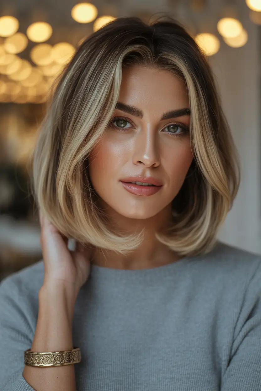 Winter Haircuts and Colors 2025–2026 Soft Blonde Bob