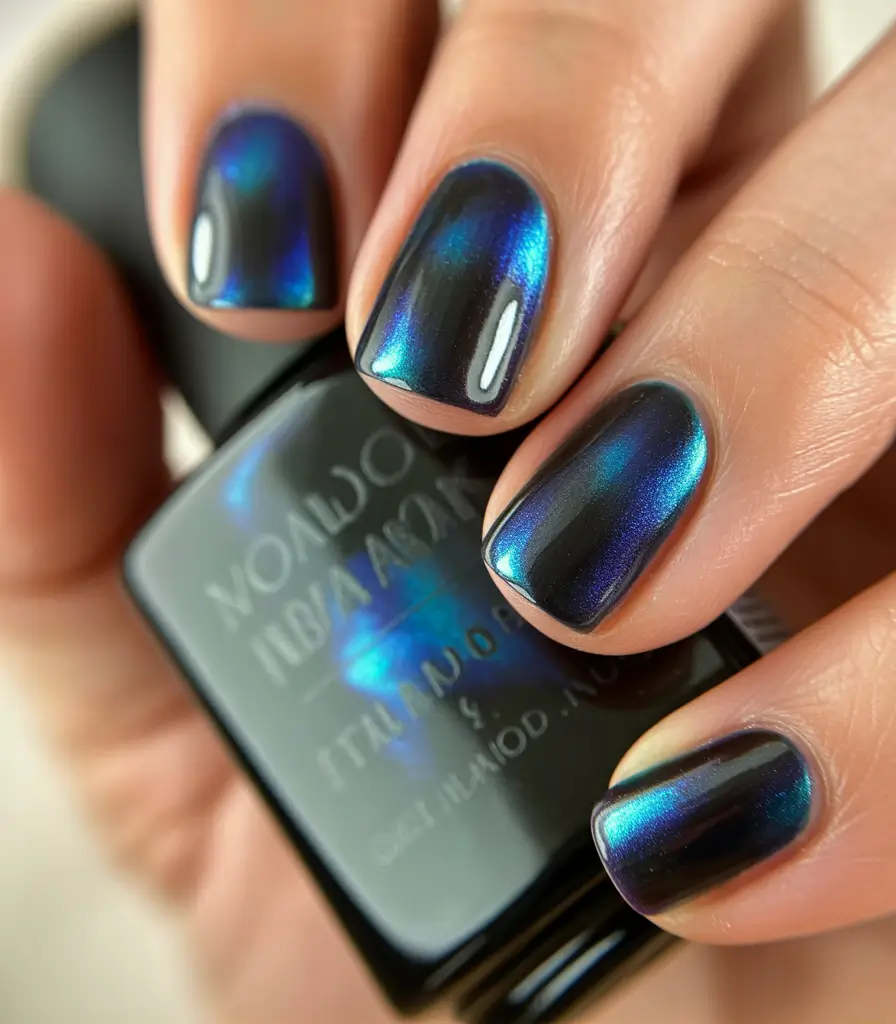 Dark Midnight Aurora Shine