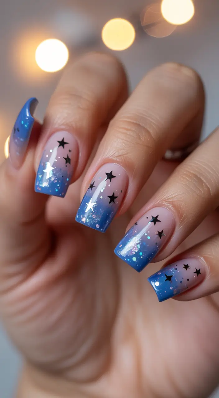 Christmas gel Blue Aurora Dreams