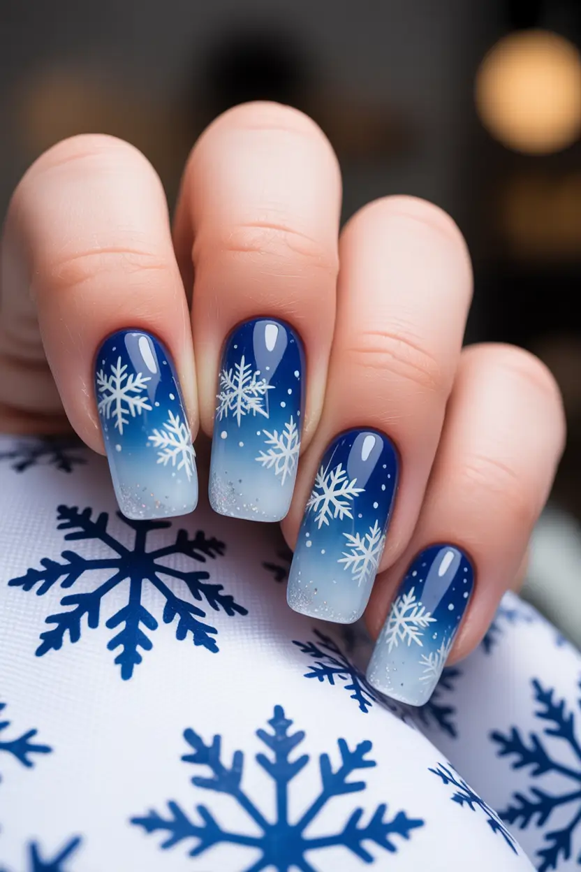 Christmas gel Snowfall Gradient