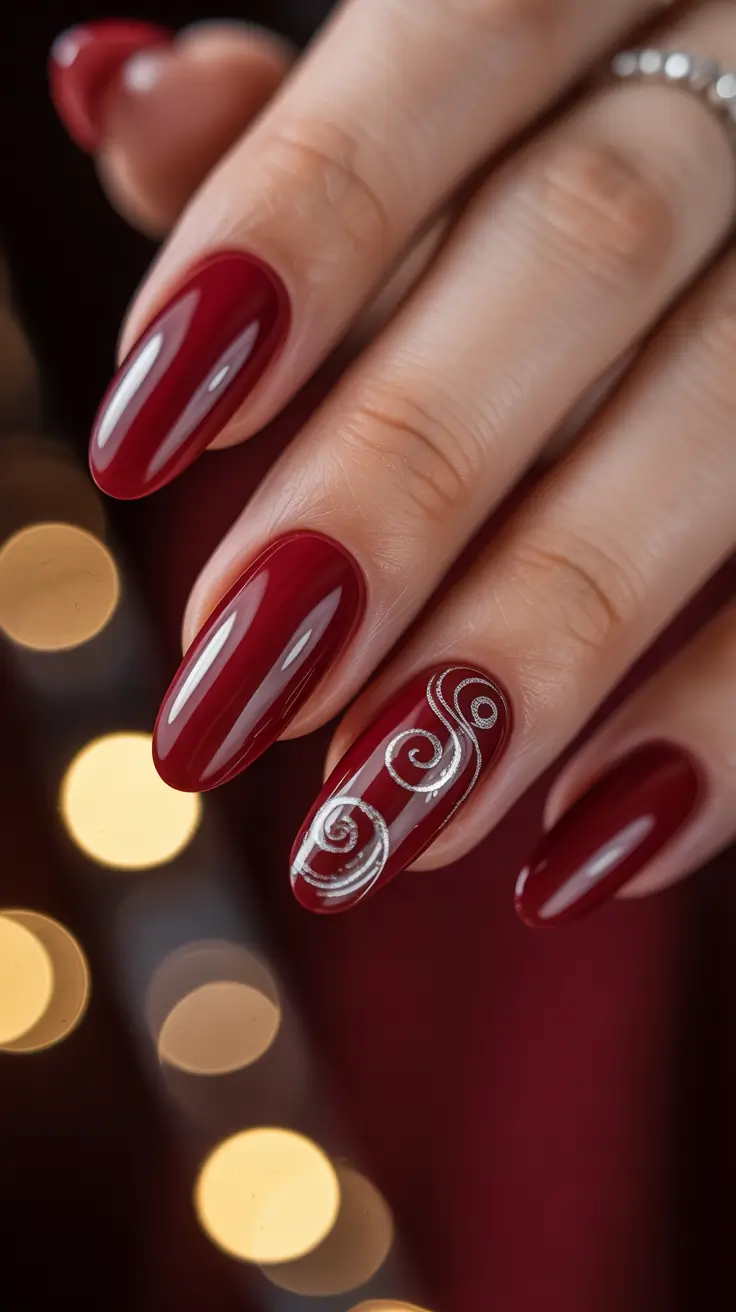 Christmas gel Cranberry Swirl Elegance