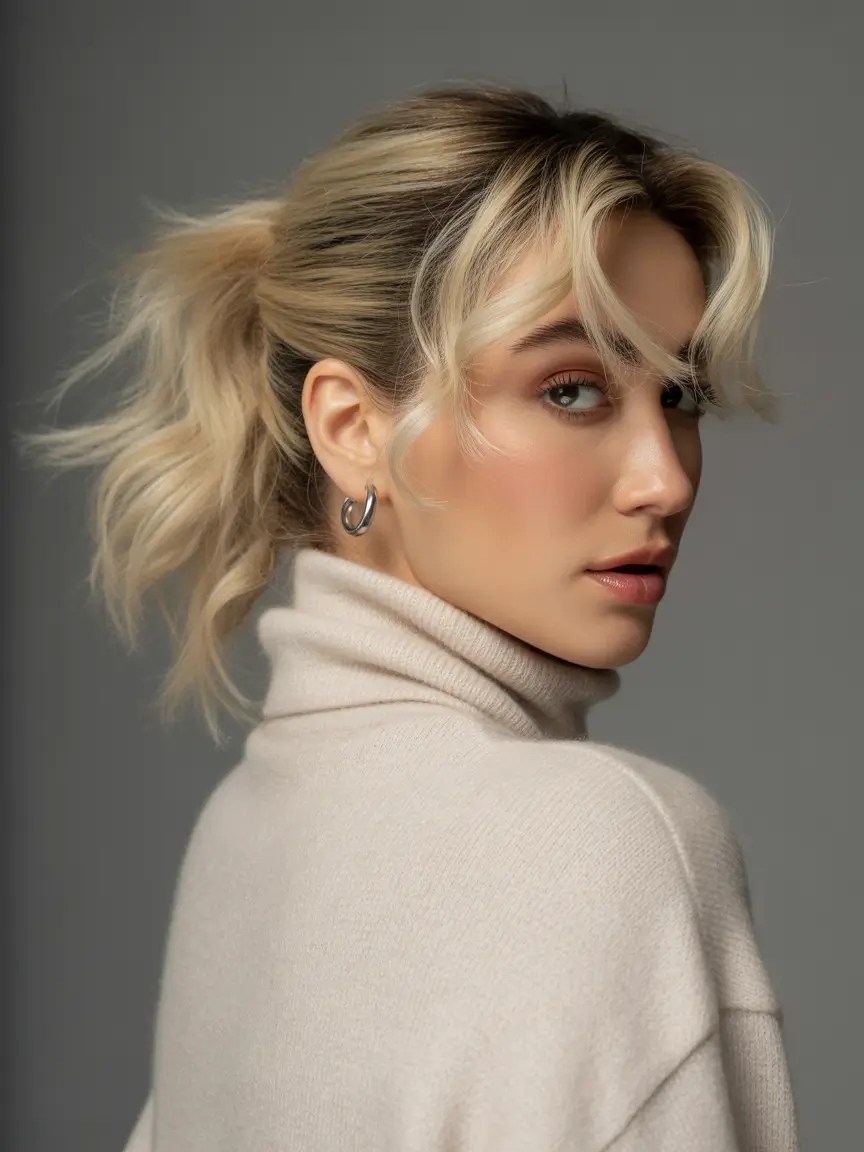 Women Hairstyles for Winter 2025–2026 Soft Layered Ponytail