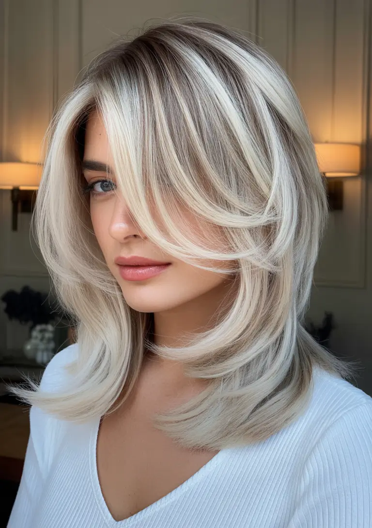 Women Hairstyles for Winter 2025–2026 Layered Blonde Blowout