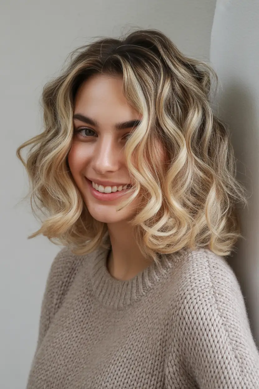 Women Hairstyles for Winter 2025–2026 Curly Medium Bob