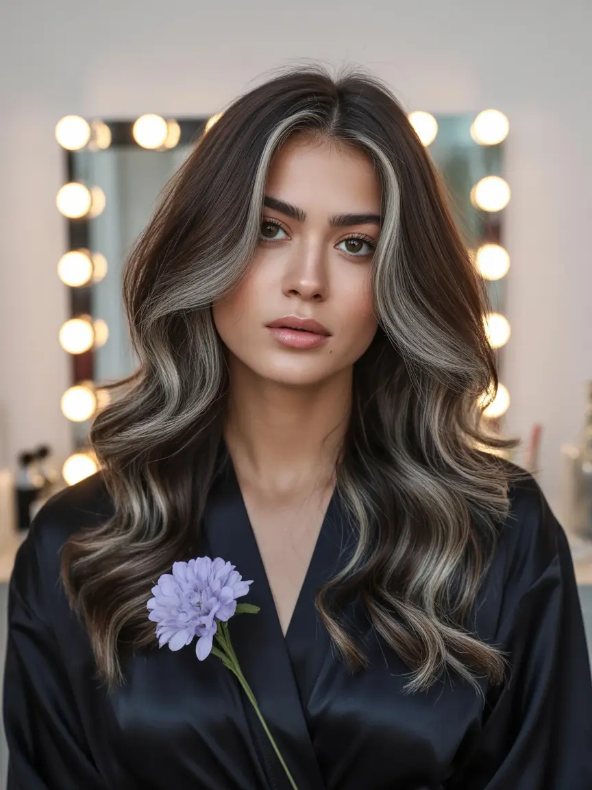 Balayage Hair Color Ideas 2026 — Cool Smoke Highlights