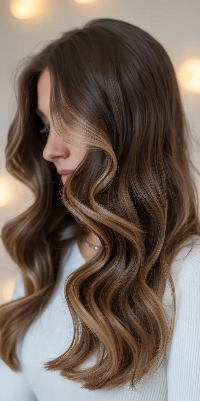 Balayage Hair Color Ideas 2026 — Cocoa Warm Ribbons