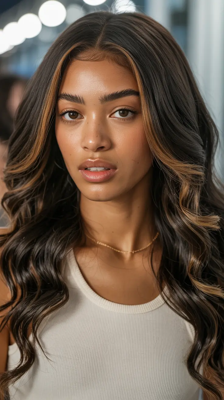 hair color for brown skin tone Golden Walnut Waves