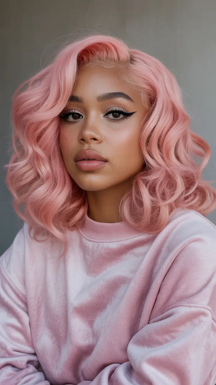 hair color for brown skin tone Peachy Pastel Romance