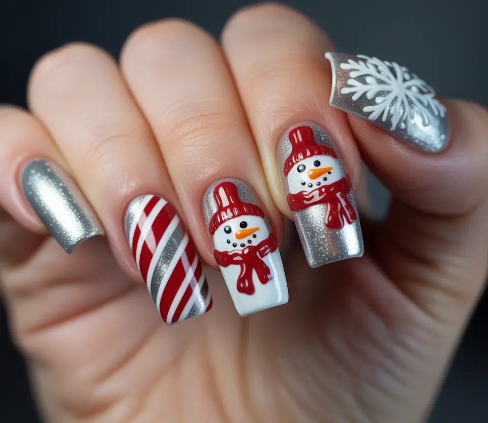 Best Nail Designs for Christmas 2025 Frosty Fun