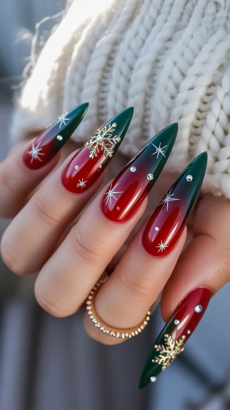 Best Nail Designs for Christmas 2025 Midnight Magic