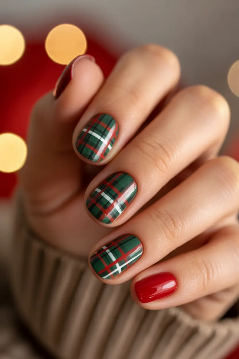 Best Nail Designs for Christmas 2025 Tartan Tradition