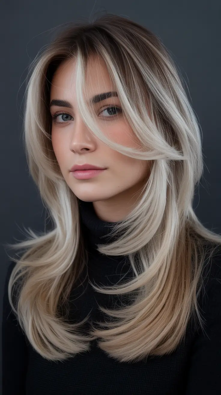 Blonde hair color trends 2026 – Dimensional Beige Blonde with Sweeping Layers