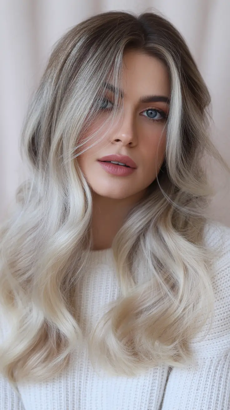 Blonde hair color trends 2026 – Champagne Mushroom Blonde