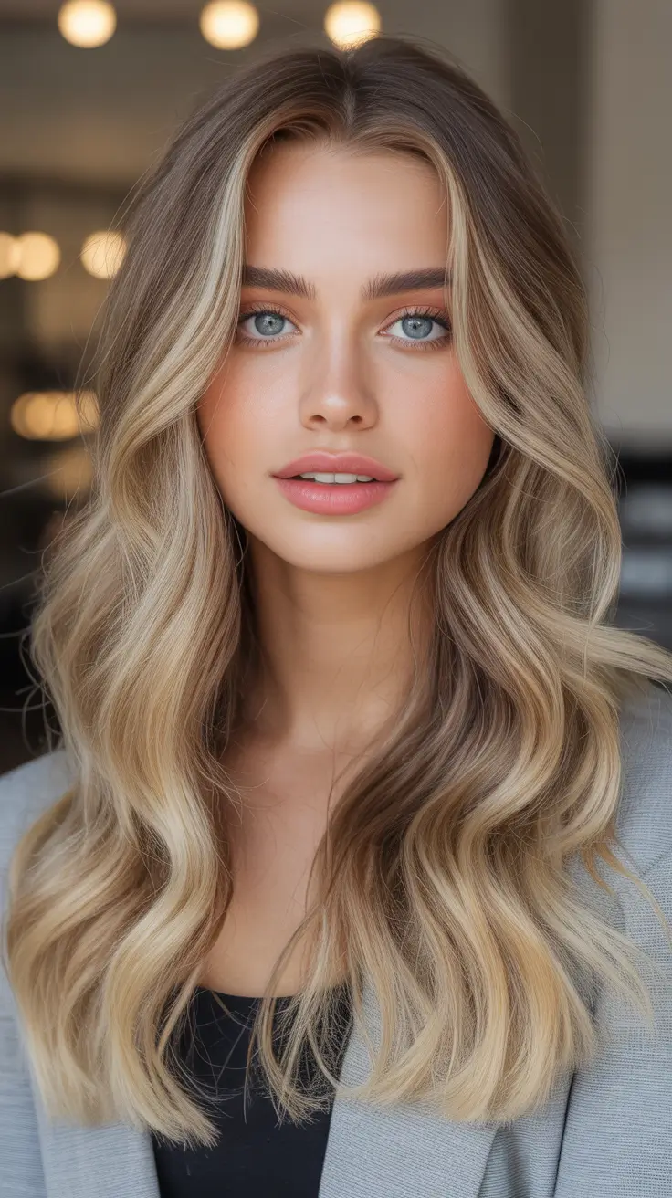 Blonde hair color trends 2026 – Sunlit Caramel Balayage