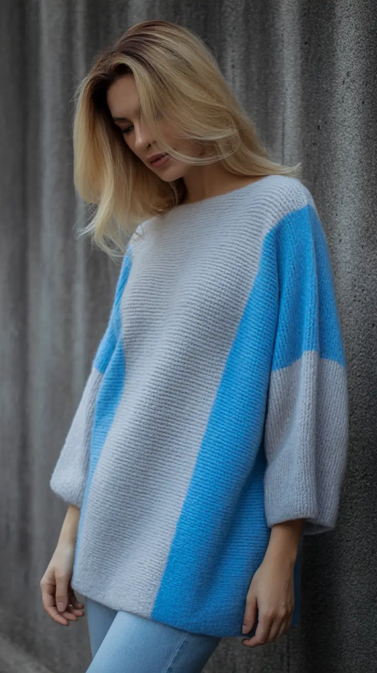 Casual sweater outfits 2026 Blue Serenity