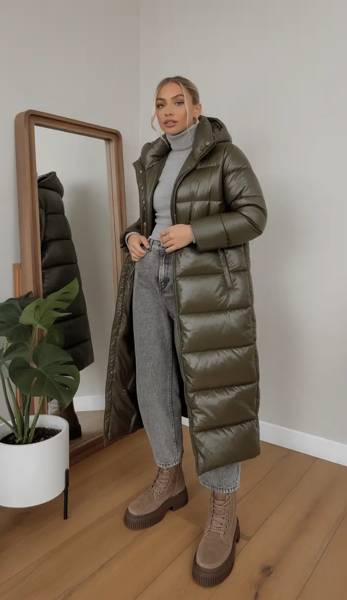 Cold Weather Outfit Inspiration 2026 Olive Calm