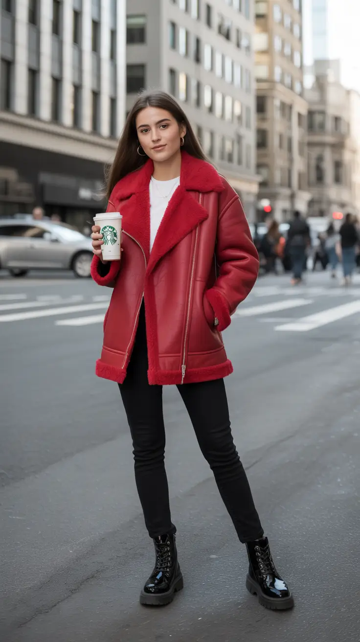Cold Weather Outfit Inspiration 2026 Red Rush