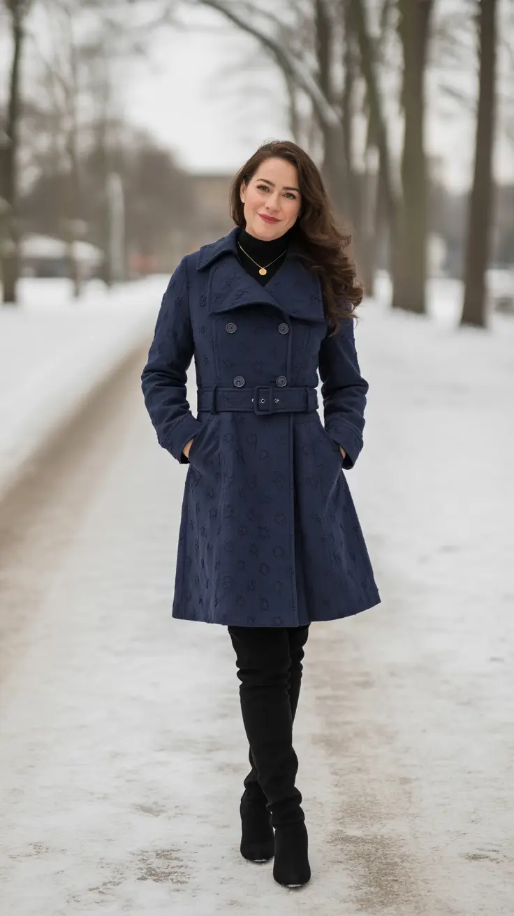 Cold Weather Outfit Inspiration 2026 Classic Navy