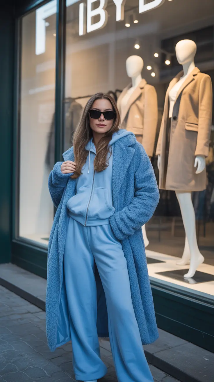 Cold Weather Outfit Inspiration 2026 Powder Blue Comfort