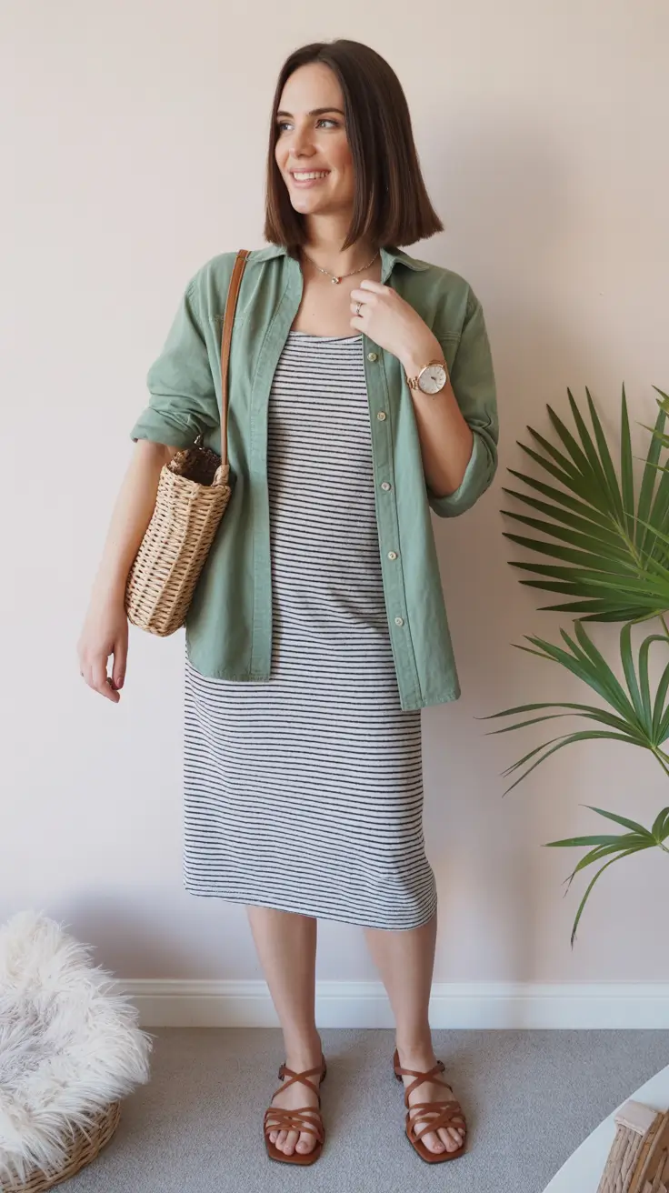 Comfy casual outfits for women 2026 Summer Stripes and Easy Layers