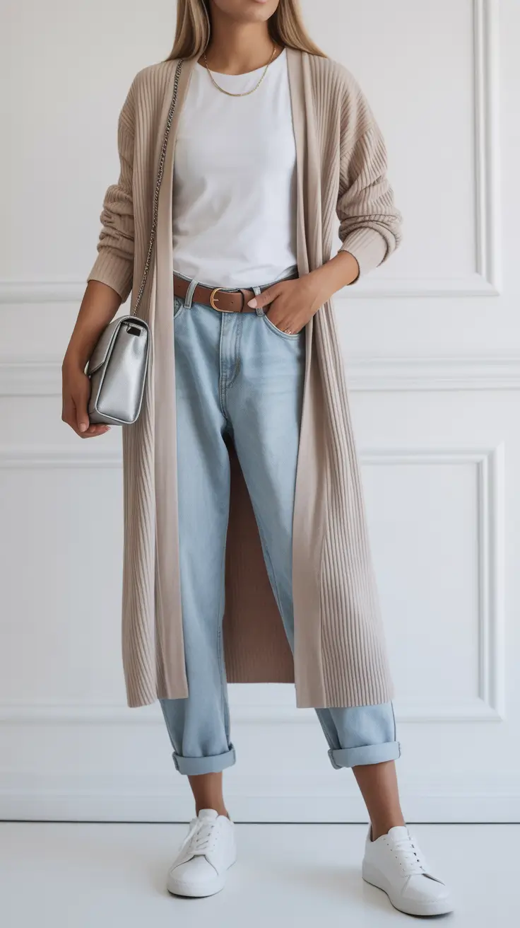 Comfy casual outfits for women 2026 Soft Neutrals with Denim Ease