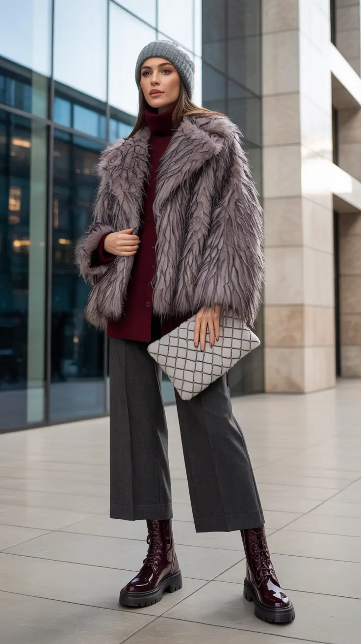 Comfy casual outfits for women 2026 Glam Winter Street Style