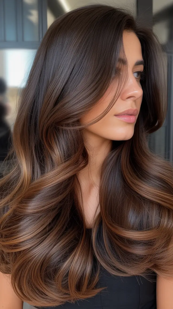 Cool and warm brown hair colors 2026 - Rich Natural Coffee Brown Shine