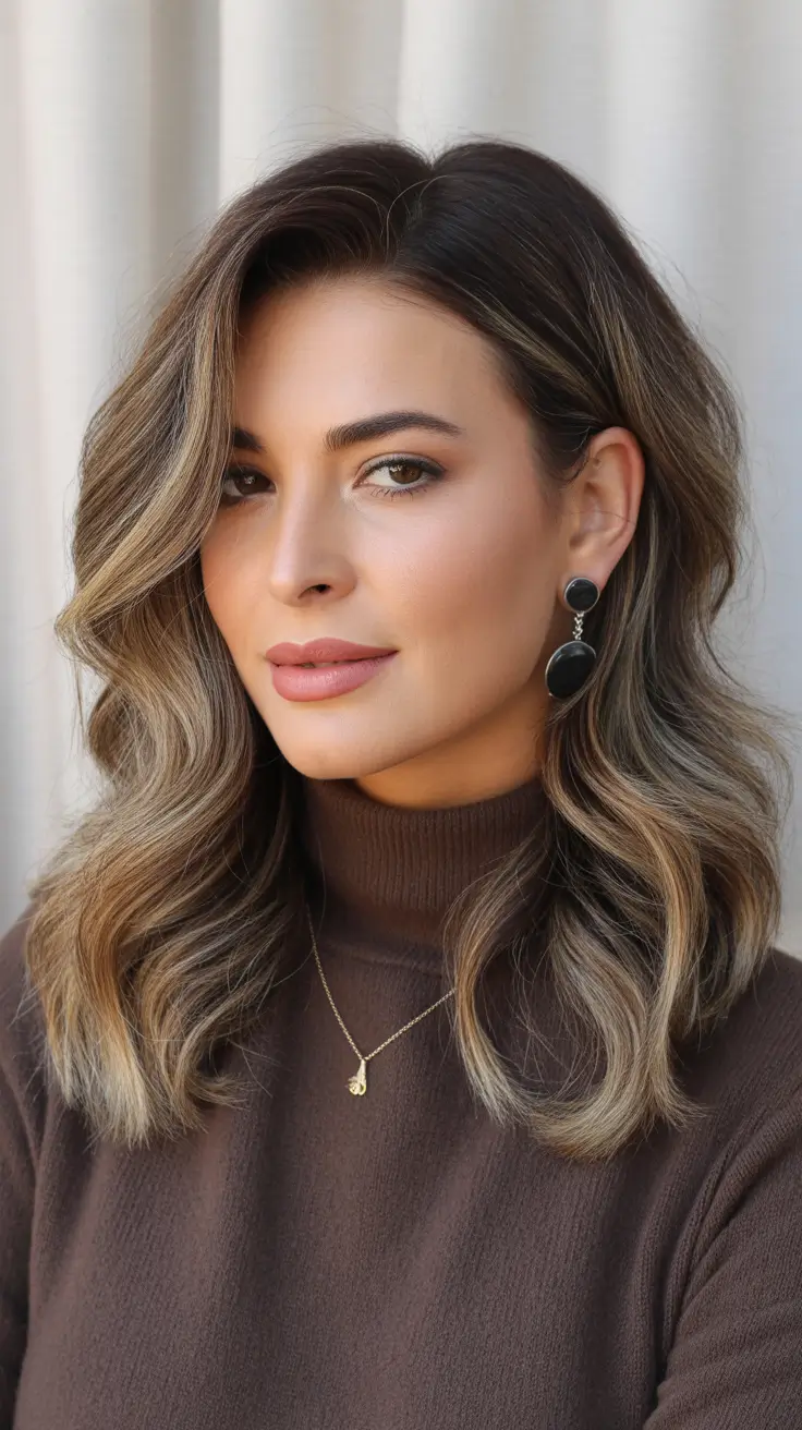 Cool and warm brown hair colors 2026 - Creamy Caramel Blonde-and-Brown Melt