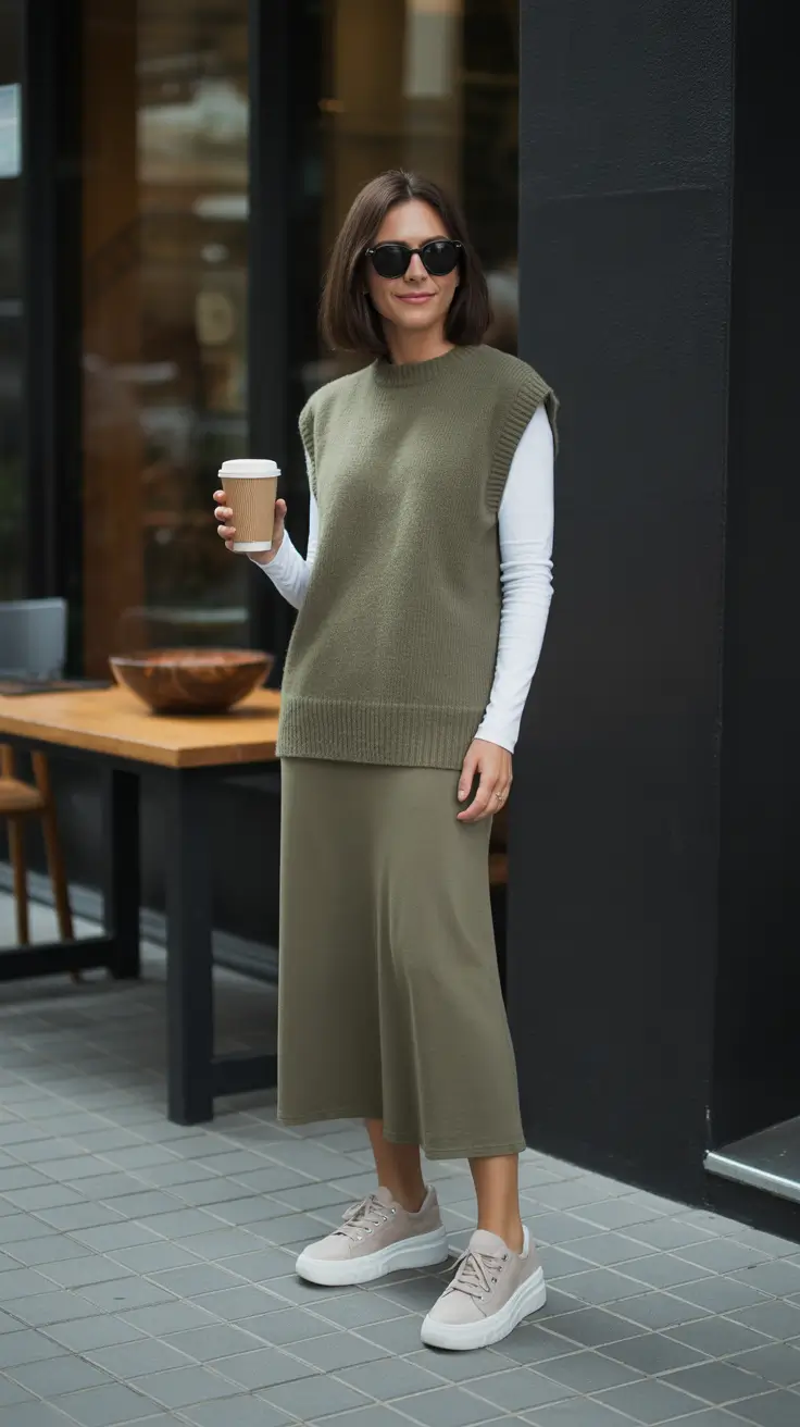 Everyday outfits for women 2026 Relaxed knit set for easy everyday balance