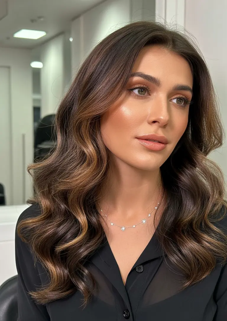 Hair color ideas to look younger 2026 - Espresso Shine