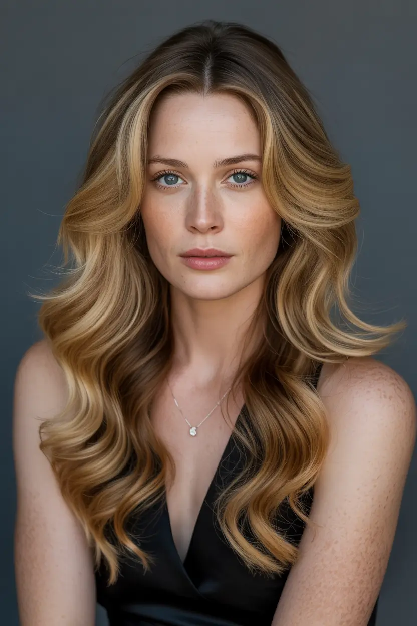 Hair color ideas to look younger 2026 - Warm Honey Brunette