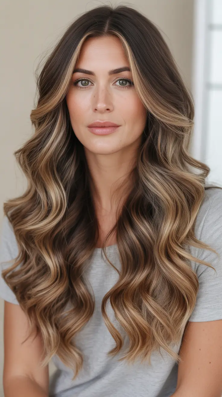 Hair color ideas to look younger 2026 - Dimensional Brunette